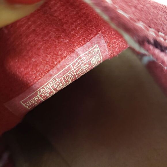 Earth Origins Shoes Womens 7 W Red Suede Slip-Ons Zandel Casual Comfort - Picture 8 of 12